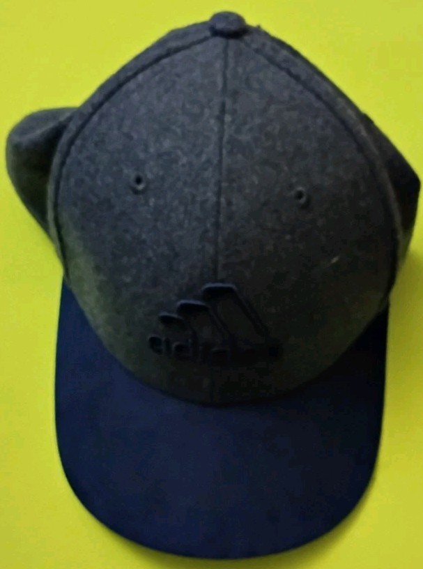 ADIDAS Men's 3-Stripe Gray/Navy Cap/ Hat Adjustable Fit NWT FAST SHIPPING