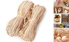 Natural Raffia Paper Ribbon, Raffia Straw Perfect for Crafts Straw 2 bundles