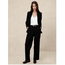 Banana Republic Double Weave High Rise Straight Trouser