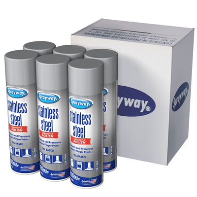 #ad #ad Sprayway Stainless Steel Cleaner and Polisher 15 oz 6 pk. SEALED $37.99