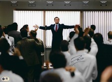 LEONARDO DI CAPRIO SIGNED WOLF OF WALL STREET 14x11 PHOTO (ACG CERT AG17859)