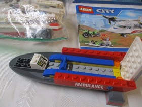 LEGO 60116 CITY AMBULANCE PLANE WITH MANUAL AND BOX