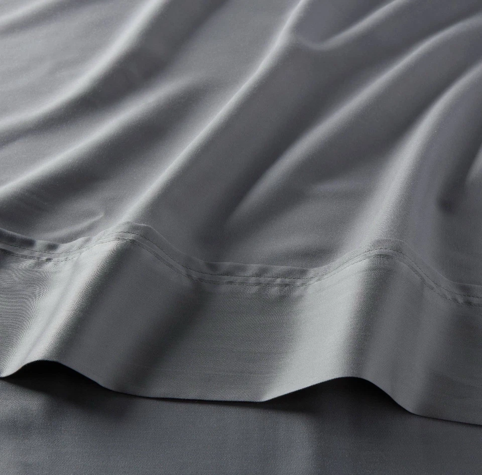 🥥 Threshold Queen 320 Thread Count Cool TENCEL Lyocell Sheet Set Gray🆕 - Image 3 of 4