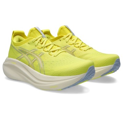ASICS Men's Gel-Nimbus 27 Running Shoes, Citron/Cream