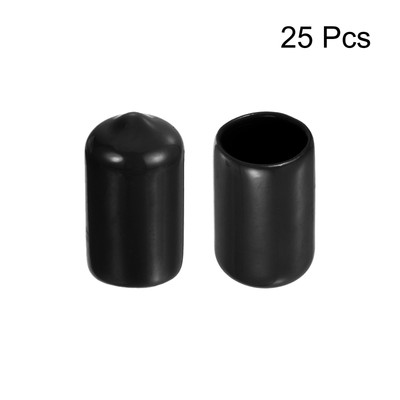 Bolt End Covers MECCANIXITY 100pcs Rubber End Caps - 4mm PVC Vinyl Screw Thread Protectors In Black & Red 4mm Rubber End Caps For Screw Thread Protection - Foto 7