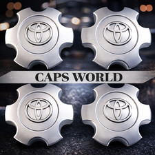 T69440 4X Sequoia Tundra 03-07 Wheel Center Hub Caps Silver 56069440 FOR Toyota