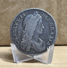 1663 Charles II Silver Shilling