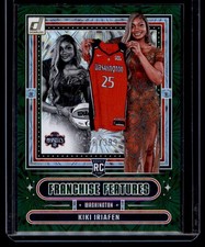 2025 Donruss WNBA #18 Kiki Iriafen Franchise Features Green Fireworks /399