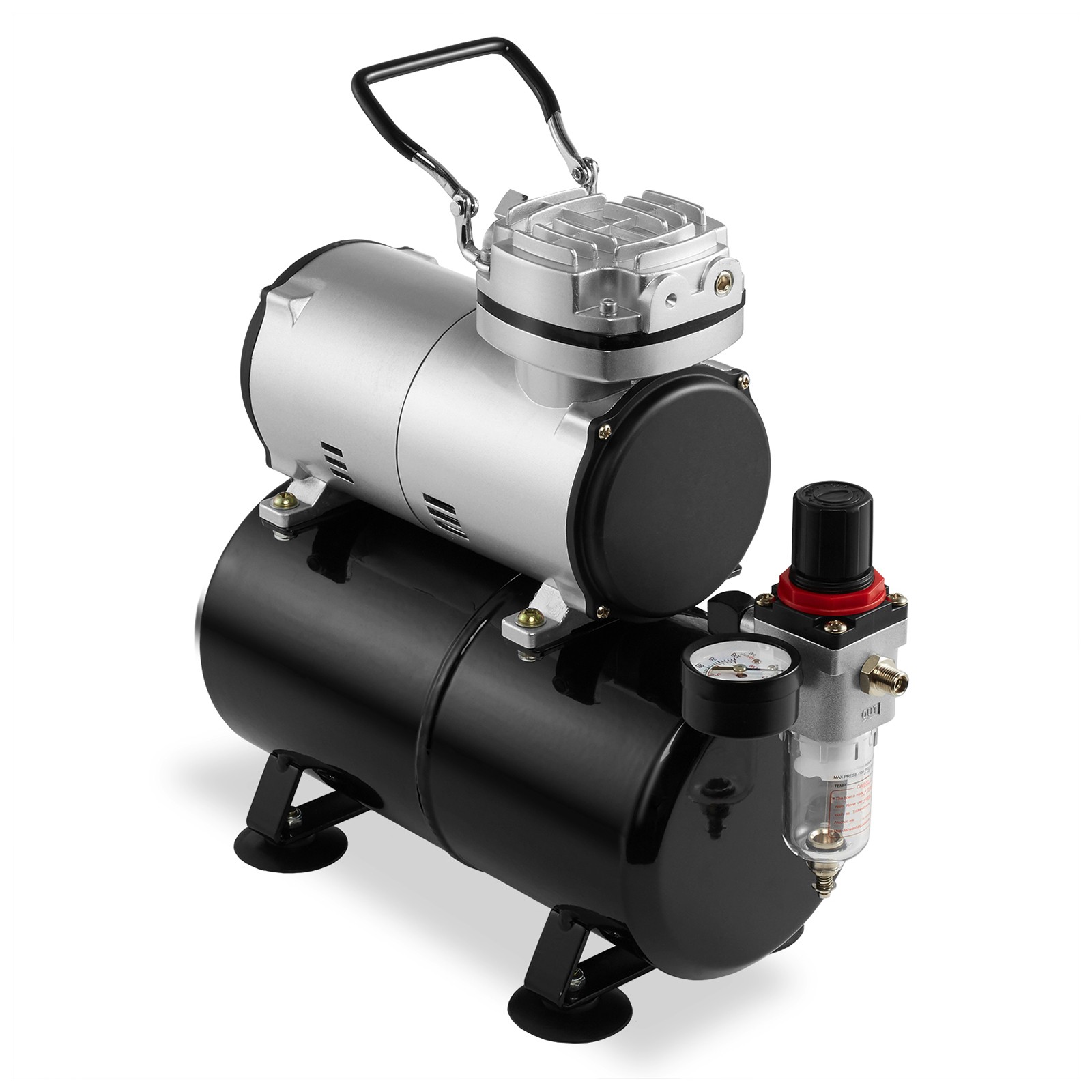 1/5 HP Airbrush Compressor w/ Air Pump Tank Regulator Gauge