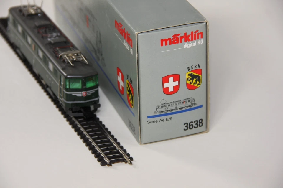 Märklin 3638 Ae 6/6 Digital HO grün Gotthard Transporte 50er/60er Jahre - Bild 3 von 4