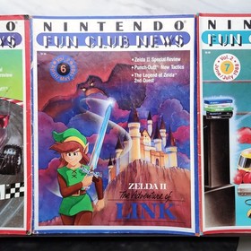 Nintendo Fun Club News Vol 2 #5-7 1988 NES Lot Zelda+PunchOut+RC+Metroid 🎮