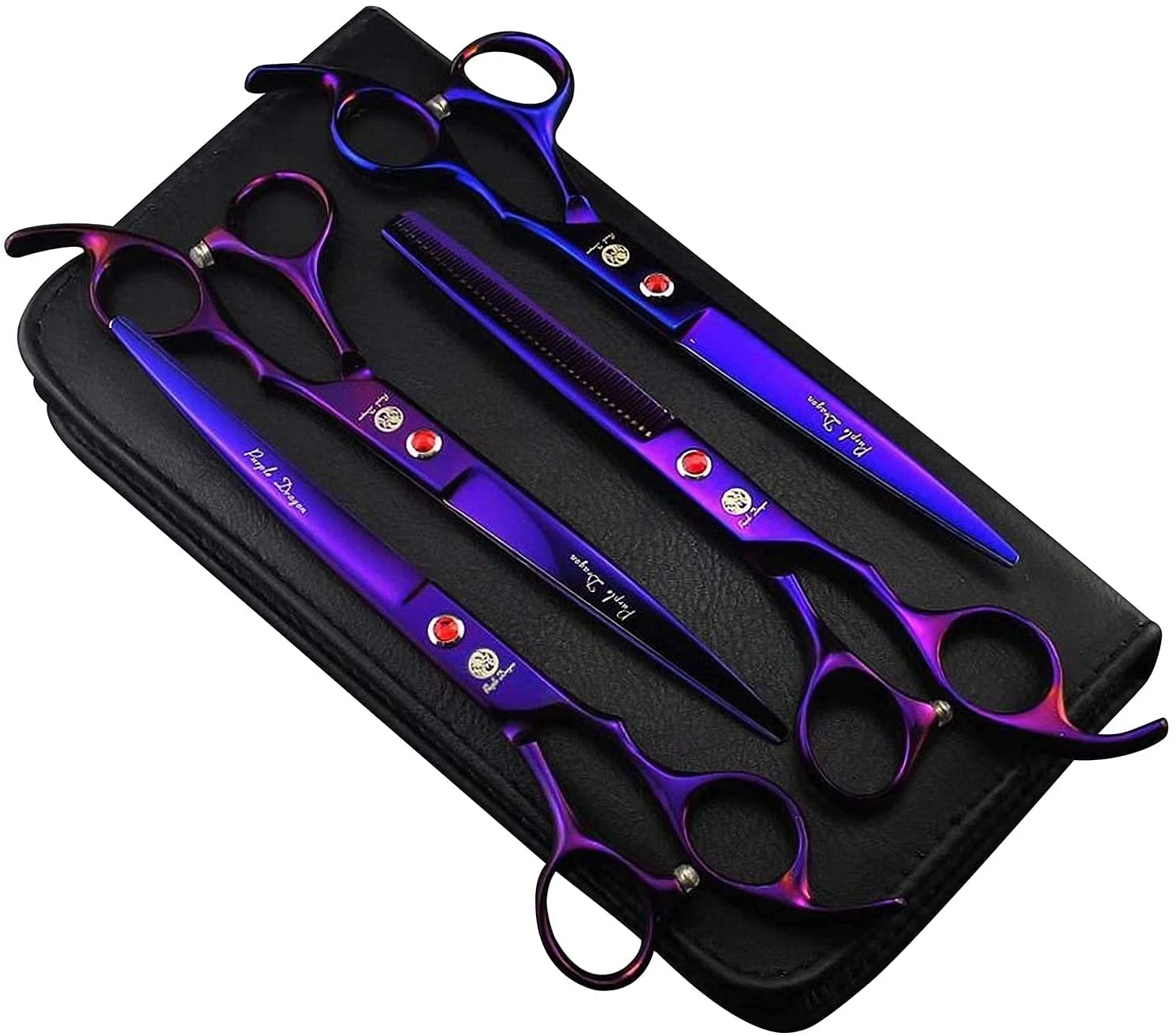 Purple Dragon Professional 7.0 inch 4PCS Pet inch, Electroplating