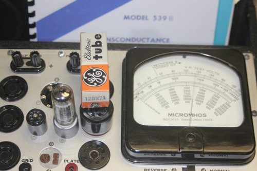 2 Match & Balance Pair 12BH7A GE Tubes - Maxi & 539B Tested at 110% of NEW - Picture 7 of 16