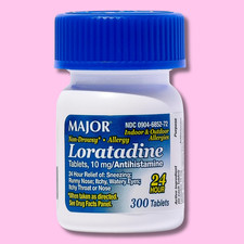 Allergy Loratadine 10mg Antihistamine Non-Drowsy Tablets 300 Count