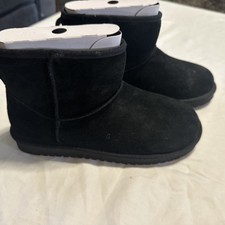 Koolaburra By Ugg Women Size 9 Black Short Booties Fur Lined Nwt