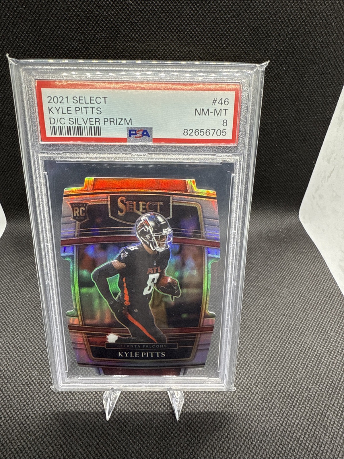 2021 Panini Select - Concourse Kyle Pitts #46 Silver Prizm Die-Cut (RC)