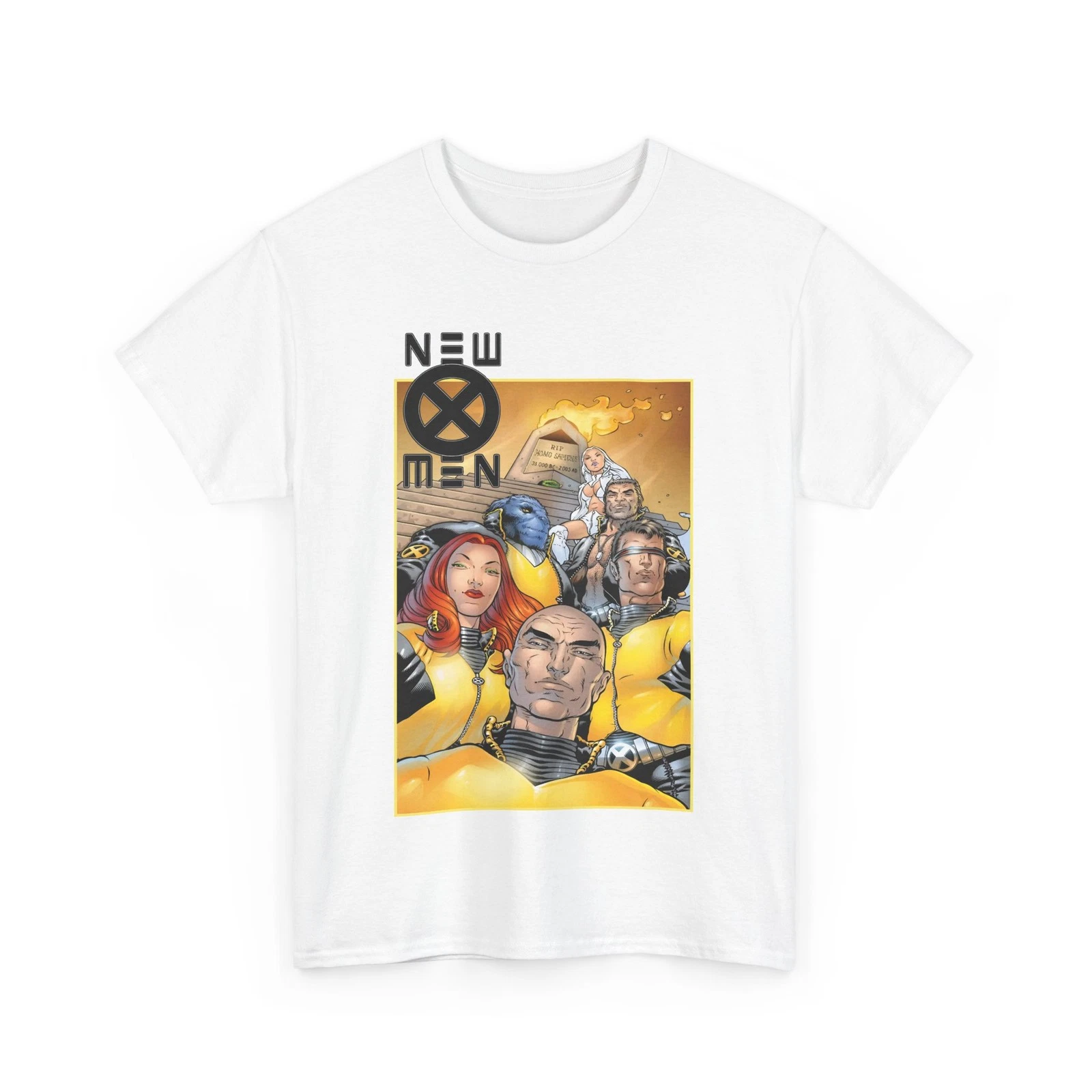 New X-Men T-Shirt - Frank Quitely - Cyclops, Jean Grey, Wolverine, Professor X