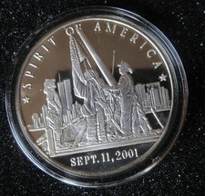 2001 “Spirit of America” 9-11, 1 oz .999 Silver Coin