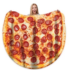Pizza Blanket Adult Kdis Size Double Sided Funny Realistic Food Personalized ...