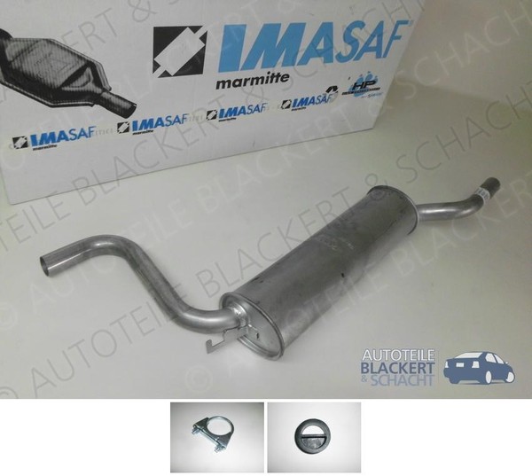 Imasaf ESD Auspuff Endtopf + Anbauteile für BMW 2 Er E10 1968-1975-image