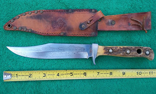 Vintage Original Puma Bowie Knife Genuine Pumamaster Steel Germany Fixed Blade