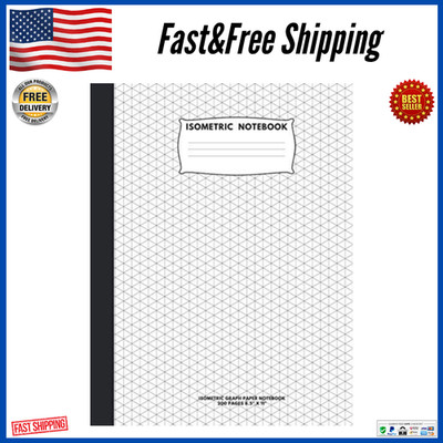 Isometric Notebook: Isometric Graph Paper Notebook; 200 Pages Sized 8.5'' x 11'' I