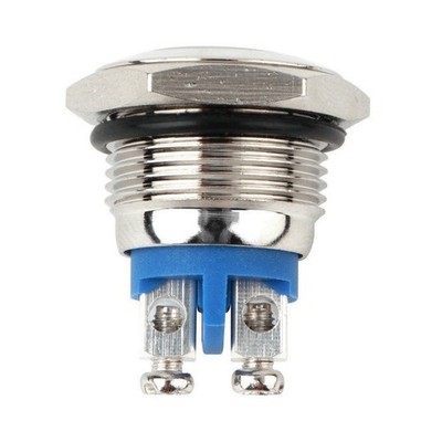 16mm Anti-Vandal   Stainless Steel Metal Push Button Switch Raised Top  *rr