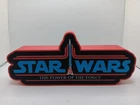 Retro Power of the Force POTF star wars logo lightbox sign for Star Wars display