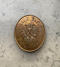 Original K&ouml;nigreich Preu&szlig;en Dienstmarke Polizei Eisenbahn Abzeichen
