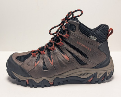 Merrell Mojave Waterproof Mid Hiking Boots, Size 7, Color = Bracken, J32237