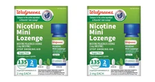 2PK 135ct 2mg Nicotine mini lozenge Walgreens NEW SEALED EX08/2027 STOP SMOKING