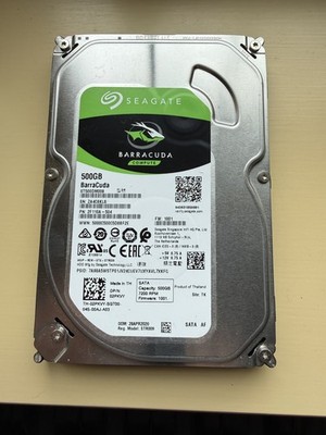 Seagate BarraCuda 500GB 7200RPM SATA III HDD Festplatte 3,5'' (ST500DM009) - NEU