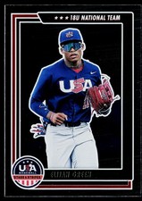 2022 Panini Stars & Stripes USA Baseball #55 Elijah Green Base Longevity Holo