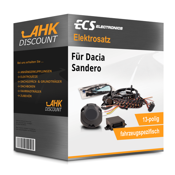 für Dacia Sandero 01.2021-Jetzt ECS E-Satz 13Polig Fahrzeugspezifisch Neuware-image