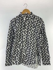 CDG Long Sleeve Shirt M Cotton WHT Allover Pattern SZ B0231 051 1 3