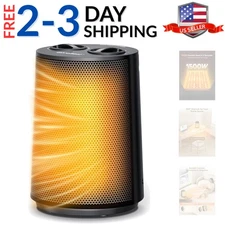 Space Heater, 1500W Portable Heaters for Indoor Use, PTC Ceramic Heater with ...