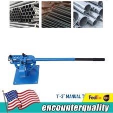 Pipe Bender Manual Bench Bending Machine 5/8" Tube Bender Set 7 Dies 1" to 3"