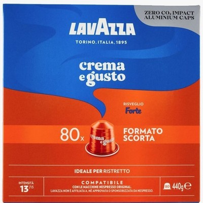LAVAZZA for NESPRESSO 240 coffee Risveglio FORTE 3 b. x 80 caps intensity 13/13