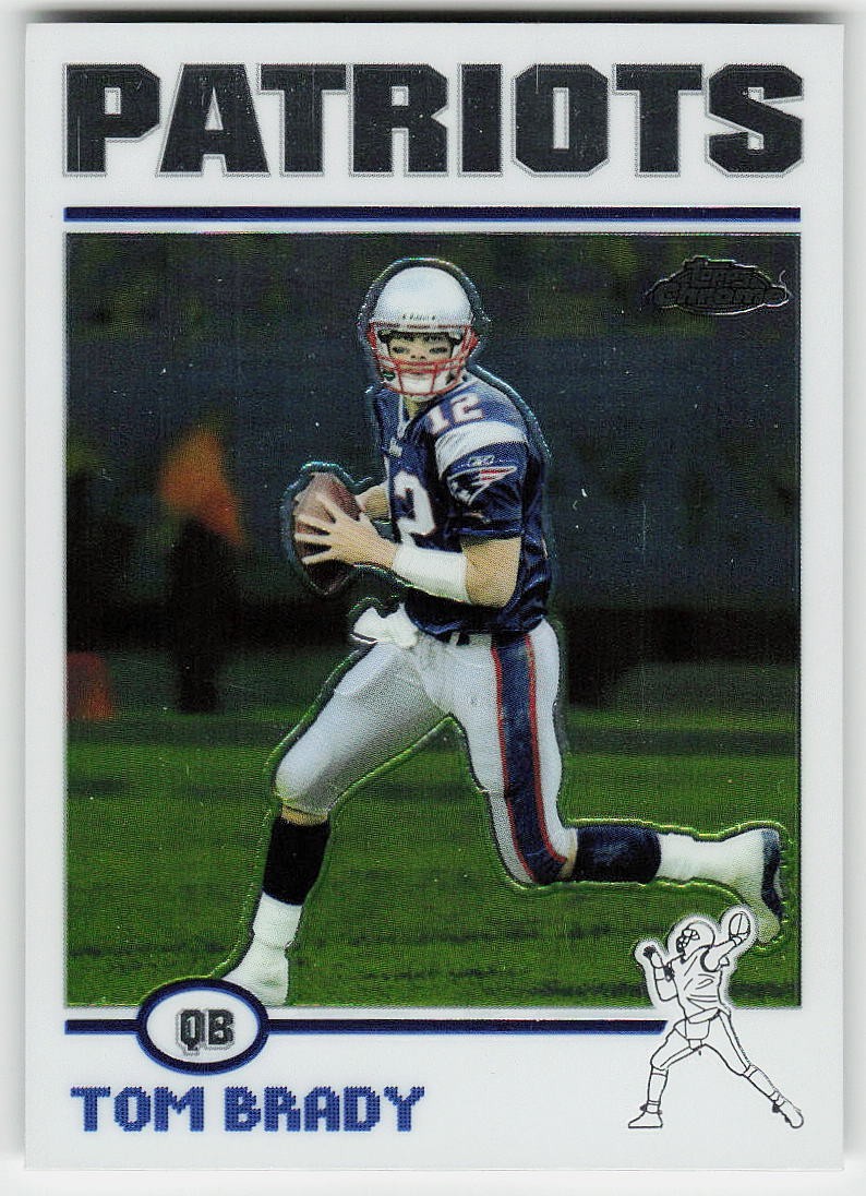 2004 Topps Chrome #125 Tom Brady FOOTBALL New England Patriots
