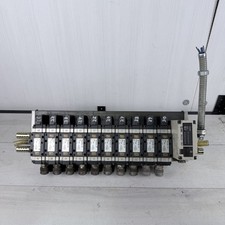 SMC NVFS4100-5FZ 10-Station Pneumatic Solenoid Valve Manifold IN313-TA1 Omron