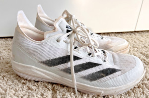 Adidas Adizero Impact Turf Baseball Shoes Mens Size 10 White