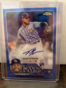 Taj Bradley 2023 Topps Chrome Update Sapphire Edition Auto Rookie /199