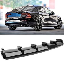For Volvo S60 S40 Universal Rear Bumper Diffuser Spoiler Shark Fin Splitter Lip