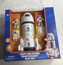 Kids' Light  Sound Space Rocket Play Set   6 Pieces   NIB