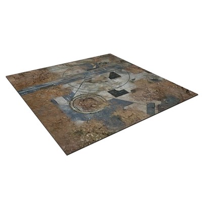 Terrain Crate: 2ft x 2ft Deadzone Sector 4 Neoprene Gaming Mat 3  Squares