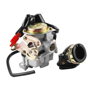 Vergaser 18mm Roller 4-Takt Baotian Benzhou REX RS E-Choke + Ansaugstutzen GY6 D