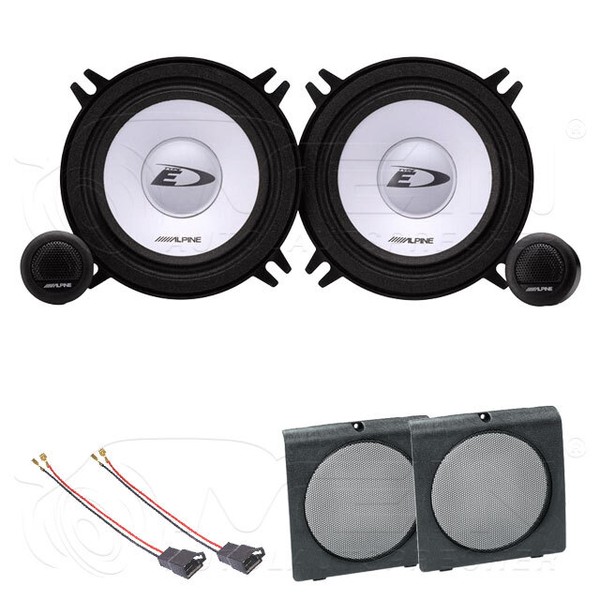 Alpine Lautsprecher FüR VW Golf II / 2 Country 1983-1992 Front Vorn 250W #AA3T-image
