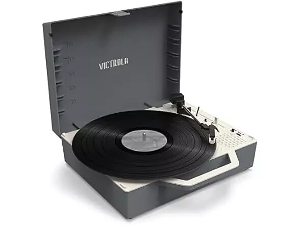 New Victrola Re-Spin Sustainable Suitcase Vinyl Record Player, Fast Shipping