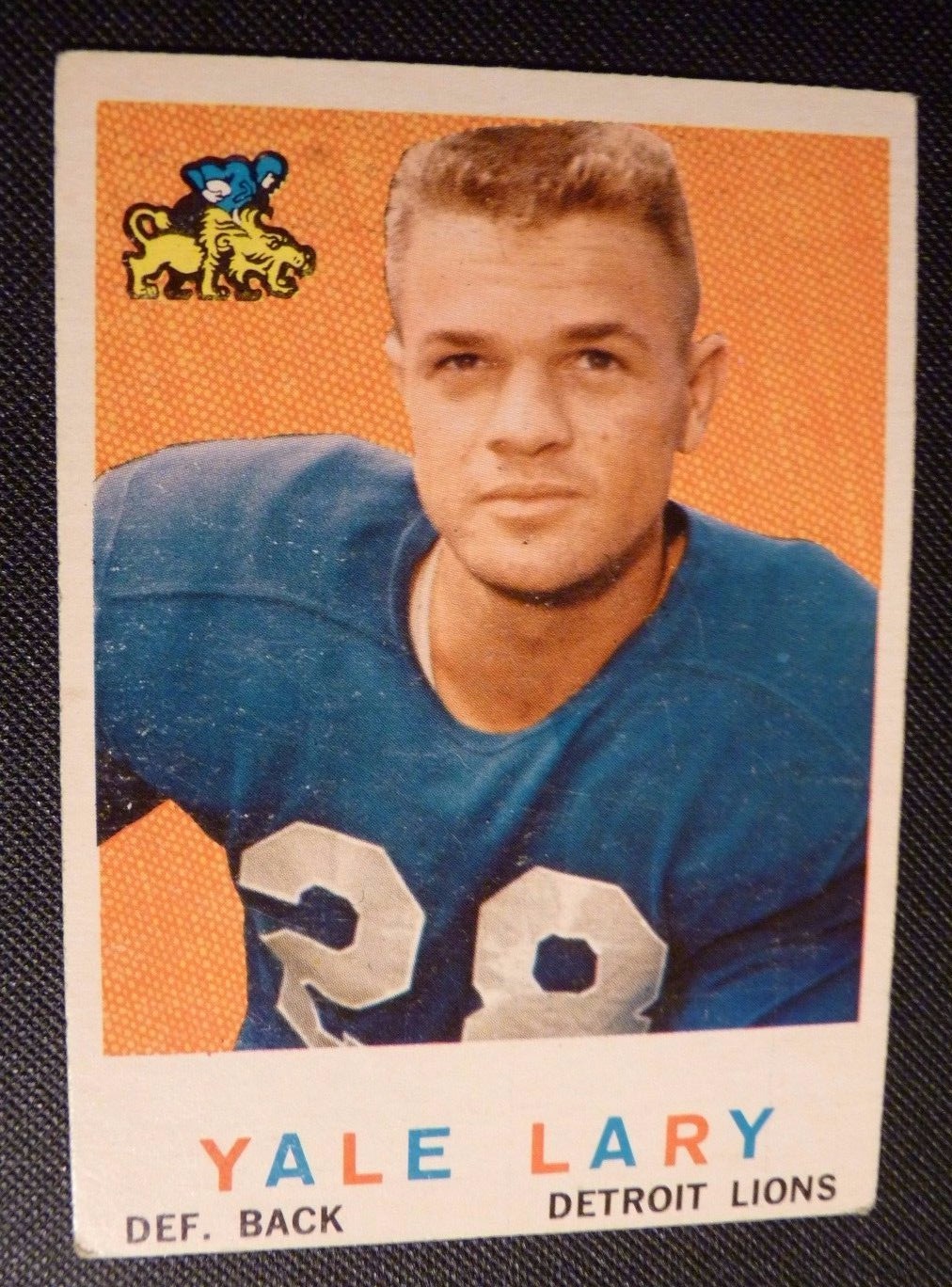 1959 Topps 131 YALE LARY Detroit Lions EX / NM Football Card HOF Texas