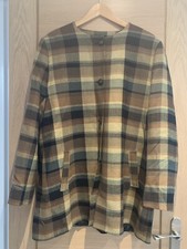 Avoca Ireland Plaid 100% Wool Coat Blazer Jacket Irl/uk 20 Usa 18 Academia